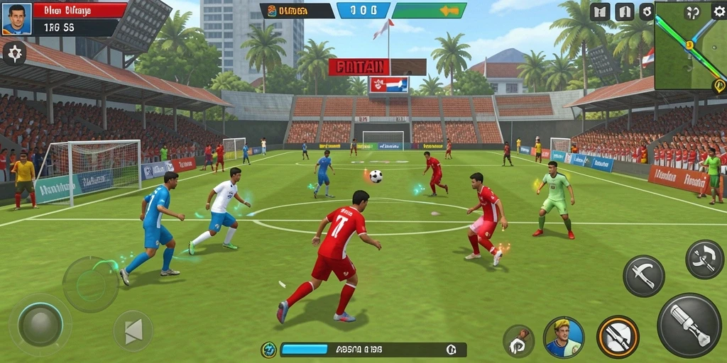 Tampilan karakter yang unik dan menarik.