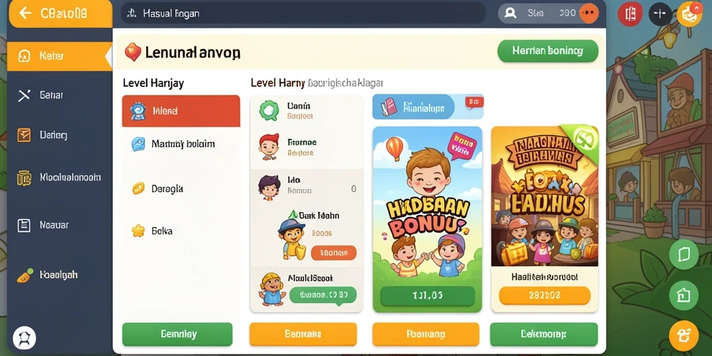 Tangkapan layar menunjukkan antarmuka pengguna yang menarik.