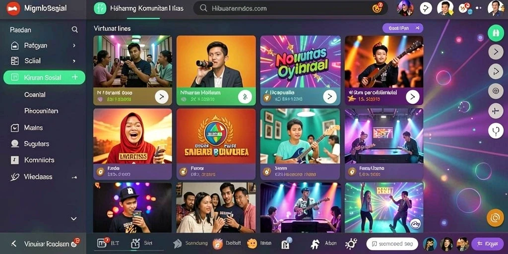 Tampilan awal aplikasi dengan grafis menawan.