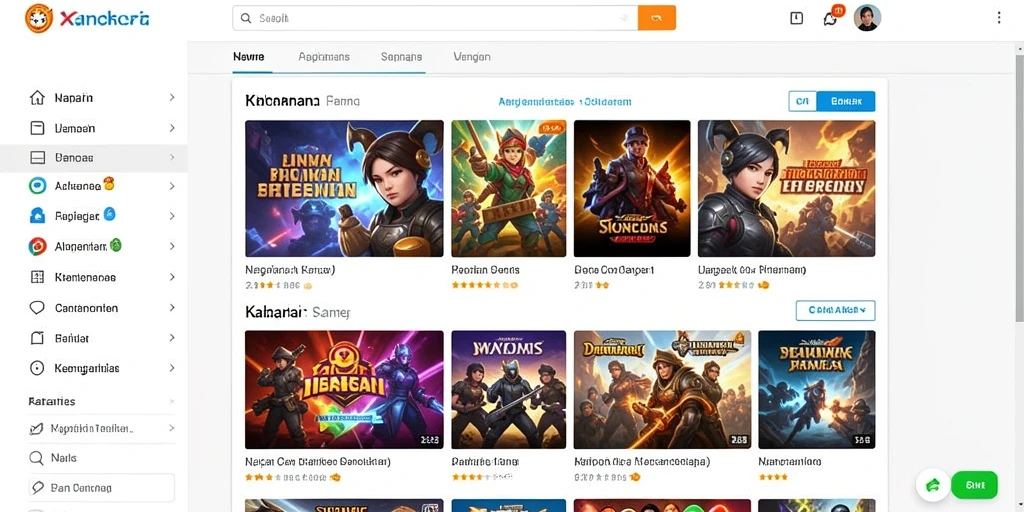 Screenshot menunjukkan karakter utama dalam aksi petualangan.