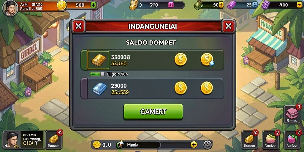 Tampilan awal karakter yang bisa dikustomisasi.