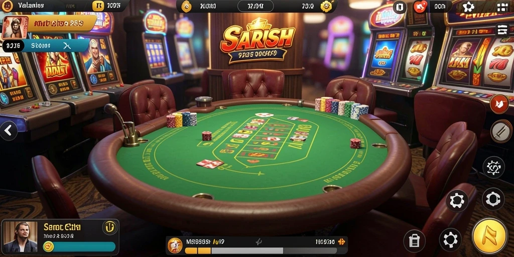 Screenshot menunjukkan tema slot yang berwarna-warni dan menarik.