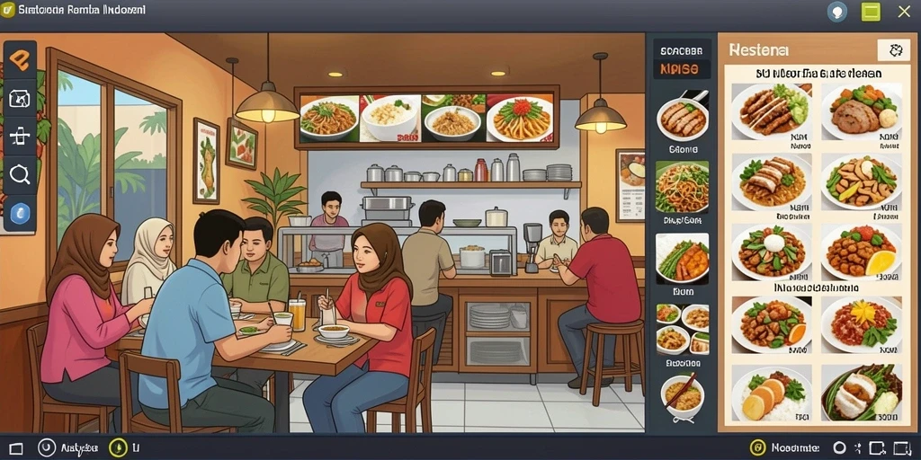 Menggambarkan petualangan seru di dunia fantasi.